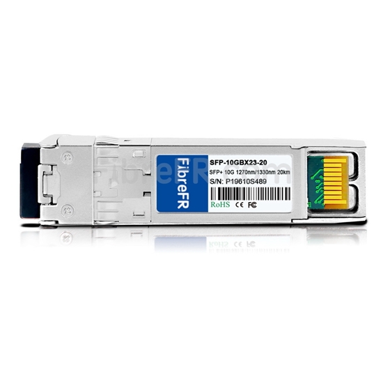 Image de Dell GP-SFP-10GBX-U-20 Compatible Module SFP+ Bidirectionnel 10GBASE-BX20-U 1270nm-TX/1330nm-RX 20km DOM