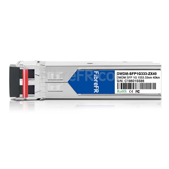 Image de Brocade C30 1G-SFP-ZRD-1553.33 Compatible 1000BASE-DWDM SFP 100GHz 1553.33nm 40km DOM Module Émetteur-Récepteur Optique