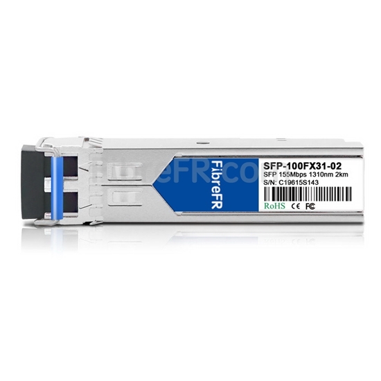 Image de Brocade E1MG-100FX-A Compatible Module SFP 100BASE-FX 1310nm 2km DOM