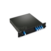 Image de Mux Demux CWDM à 4 Canaux 1270-1330nm Double Fibre, Faible Perte d'Insertion, FMU Module Plug-in, LC/UPC