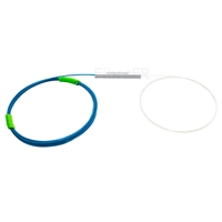 Image de Splitter PLC à Fibre Optique 1 x 4, Tube en Acier, Fibre Nue 250μm, sans Connecteur, Monomode
