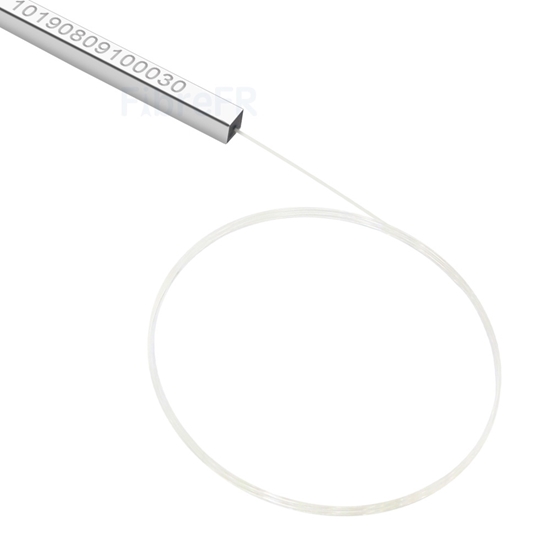 Image de Splitter PLC à Fibre Optique 1 x 8, Tube en Acier, Fibre Nue 250μm, sans Connecteur, Monomode