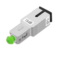 Image de Atténuateur à Fibre Optique Fixe Monomode SC/APC, Mâle-Femelle, 15dB