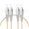 Image de 1M FC UPC vers FC UPC Duplex 2,0mm PVC (OFNR) OM1 Jarretière Optique Multimode