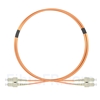 Image de 1m SC UPC vers SC UPC Duplex 2,0mm PVC (OFNR) OM1 Jarretière Optique Multimode