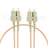 Image de 1m SC UPC vers SC UPC Duplex 2,0mm PVC (OFNR) OM1 Jarretière Optique Multimode