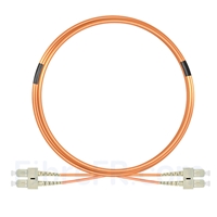 5m SC UPC vers SC UPC Duplex 2,0mm PVC (OFNR) OM1 Jarretière Optique Multimode