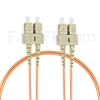 Image de 3m SC UPC vers SC UPC Duplex 2,0mm PVC (OFNR) OM1 Jarretière Optique Multimode