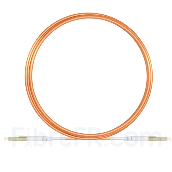 Image de 5m LC UPC vers LC UPC Simplex 2,0mm PVC (OFNR) OM1 Jarretière Optique Multimode