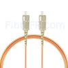 Image de 5m SC UPC vers SC UPC Simplex 2,0mm PVC (OFNR) OM1 Jarretière Optique Multimode