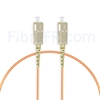 Image de 2m SC UPC vers SC UPC Simplex 2,0mm PVC (OFNR) OM1 Jarretière Optique Multimode