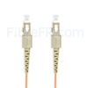 Image de 2m SC UPC vers SC UPC Simplex 2,0mm PVC (OFNR) OM1 Jarretière Optique Multimode