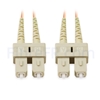 Image de 10m SC UPC vers SC UPC Duplex 3,0mm PVC (OFNR) OM1 Jarretière Optique Multimode