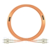 Image de 20m SC UPC vers SC UPC Duplex 3,0mm PVC (OFNR) OM1 Jarretière Optique Multimode