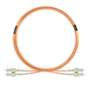 Image de 5m SC UPC vers SC UPC Duplex 3,0mm PVC (OFNR) OM1 Jarretière Optique Multimode