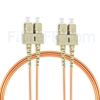 Image de 5m SC UPC vers SC UPC Duplex 3,0mm PVC (OFNR) OM1 Jarretière Optique Multimode