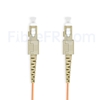 Image de 5m SC UPC vers SC UPC Duplex 3,0mm PVC (OFNR) OM1 Jarretière Optique Multimode
