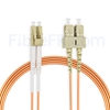 Image de 15m LC UPC vers SC UPC Duplex 3,0mm PVC (OFNR) OM1 Jarretière Optique Multimode