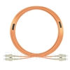 Image de 30m SC UPC vers SC UPC Duplex 3,0mm PVC (OFNR) OM1 Jarretière Optique Multimode