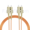 Image de 30m SC UPC vers SC UPC Duplex 3,0mm PVC (OFNR) OM1 Jarretière Optique Multimode