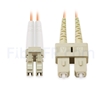 Image de 20m LC UPC vers SC UPC Duplex 3,0mm PVC (OFNR) OM1 Jarretière Optique Multimode
