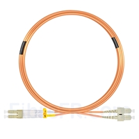 7m LC UPC vers SC UPC Duplex 3,0mm PVC (OFNR) OM1 Jarretière Optique Multimode