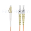 Image de 5m LC UPC vers ST UPC Duplex 2,0mm PVC (OFNR) OM2 Jarretière Optique Multimode