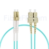 Image de 1m LC UPC vers SC UPC Duplex OM3 PVC (OFNR) 2,0mm Jarretière Optique Multimode
