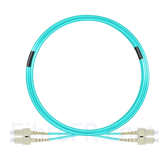 Image de 7m SC UPC vers SC UPC Duplex OM3 PVC (OFNR) 2,0mm Jarretière Optique Multimode