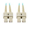 Image de 7m SC UPC vers SC UPC Duplex OM3 PVC (OFNR) 2,0mm Jarretière Optique Multimode