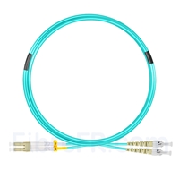 5m LC UPC vers ST UPC Duplex OM3 PVC (OFNR) 2,0mm Jarretière Optique Multimode