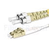 Image de 2m LC UPC vers ST UPC Duplex OM3 PVC (OFNR) 2,0mm Jarretière Optique Multimode