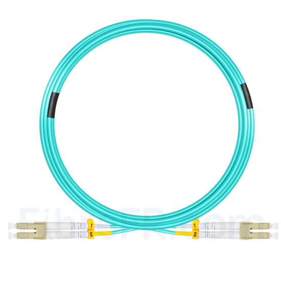 Image de 15m LC UPC vers LC UPC Duplex OM3 LSZH 2,0mm Jarretière Optique Multimode