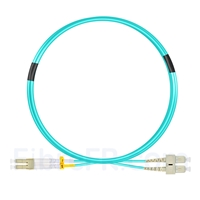 2m LC UPC vers SC UPC Duplex OM3 LSZH 2,0mm Jarretière Optique Multimode