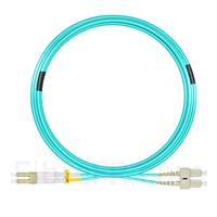 15m LC UPC vers SC UPC Duplex OM3 OFNR 2,0mm Jarretière Optique Multimode