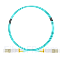 Image de 1m LC UPC vers LC UPC Duplex 2,0mm LSZH OM4 Jarretière Optique Multimode