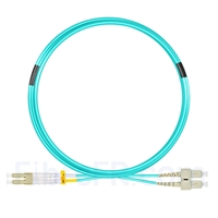5m LC UPC vers SC UPC Duplex 2,0mm LSZH OM4 Jarretière Optique Multimode