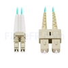Image de 3m LC UPC vers SC UPC Duplex 2,0mm OFNP OM4 Jarretière Optique Multimode