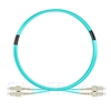 Image de 3m SC UPC vers SC UPC Duplex 3,0mm PVC (OFNR) OM4 Jarretière Optique Multimode