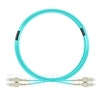 Image de 7m SC UPC vers SC UPC Duplex 3,0mm PVC (OFNR) OM4 Jarretière Optique Multimode