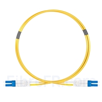 Image de 1m LC UPC vers LC UPC Duplex OS2 PVC (OFNR) 2,0mm Jarretière Optique Monomode