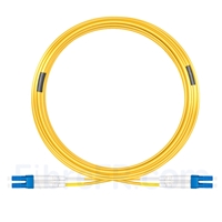 Image de 20m LC UPC vers LC UPC Duplex 2,0mm PVC (OFNR) OS2 Jarretière Optique Monomode