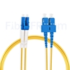 Image de 5m LC UPC vers SC UPC Duplex 2,0mm PVC (OFNR) OS2 Jarretière Optique Monomode