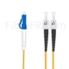 Image de 1m LC UPC vers ST UPC Duplex 2,0mm PVC (OFNR) OS2 Jarretière Optique Monomode