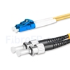 Image de 1m LC UPC vers ST UPC Duplex 2,0mm PVC (OFNR) OS2 Jarretière Optique Monomode