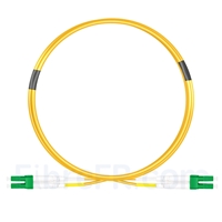 Image de 1m LC APC vers LC APC Duplex OS2 PVC (OFNR) 2,0mm Jarretière Optique Monomode
