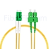 Image de 3m LC APC vers SC APC Duplex 2,0mm PVC (OFNR) OS2 Jarretière Optique Monomode