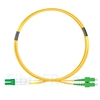Image de 1m LC APC vers SC APC Duplex 2,0mm PVC (OFNR) OS2 Jarretière Optique Monomode