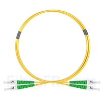 1m ST APC vers ST APC Duplex 2,0mm PVC (OFNR) OS2 Jarretière Optique Monomode