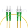 Image de 1m ST APC vers ST APC Duplex 2,0mm PVC (OFNR) OS2 Jarretière Optique Monomode